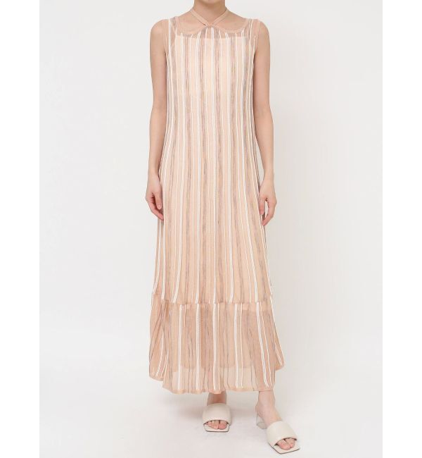 LAGUNAMOON「MIXストライプチョーカーニットワンピース」|ワンピース|