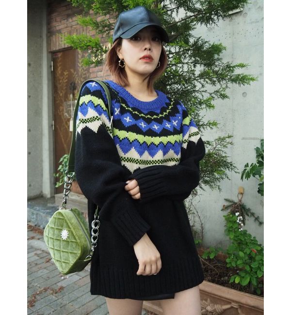 EVRIS「Vividフェアアイルニット」|ニット・セーター|