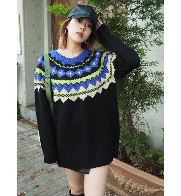 EVRIS「Vividフェアアイルニット」|ニット・セーター|