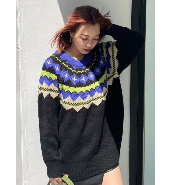 EVRIS「Vividフェアアイルニット」|ニット・セーター|