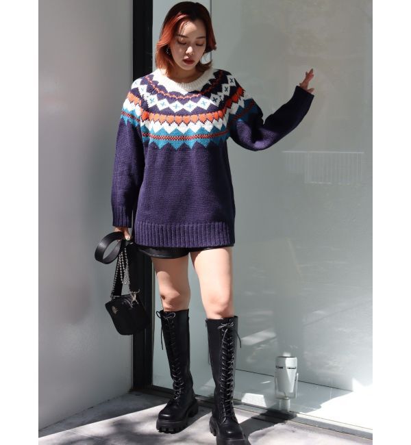 EVRIS「Vividフェアアイルニット」|ニット・セーター|