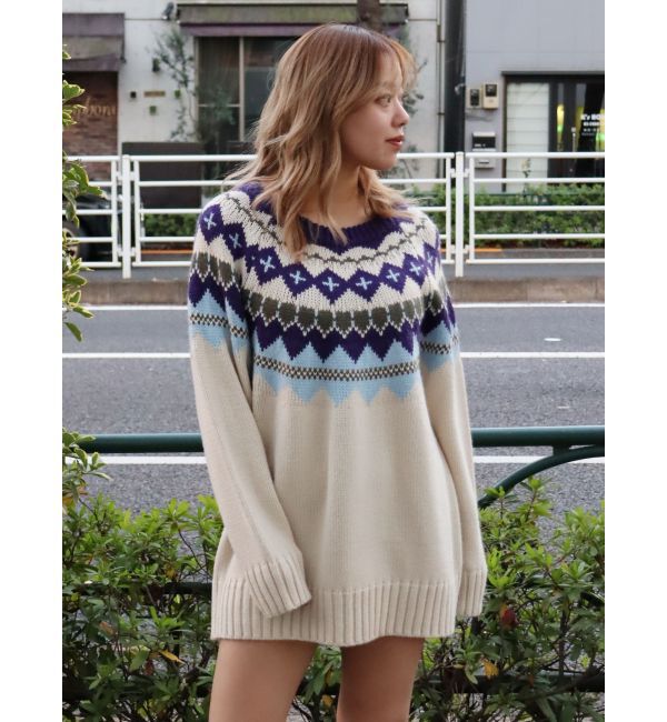EVRIS「Vividフェアアイルニット」|ニット・セーター|
