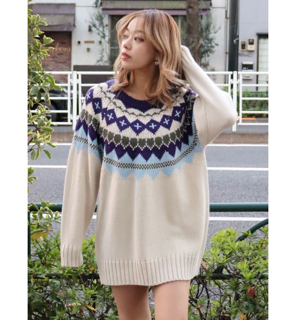 EVRIS「Vividフェアアイルニット」|ニット・セーター|