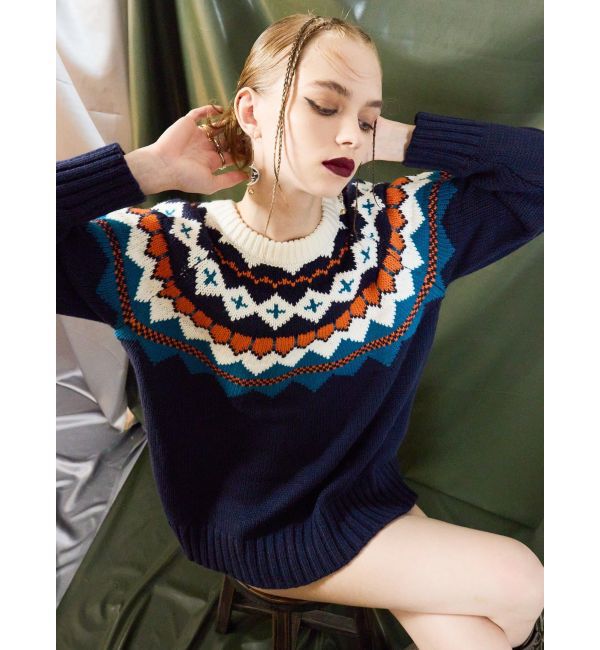 EVRIS「Vividフェアアイルニット」|ニット・セーター|