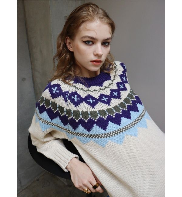 EVRIS「Vividフェアアイルニット」|ニット・セーター|