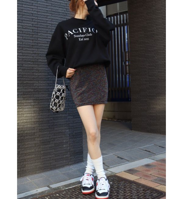 EVRIS「ラメタイトミニスカート」|スカート|