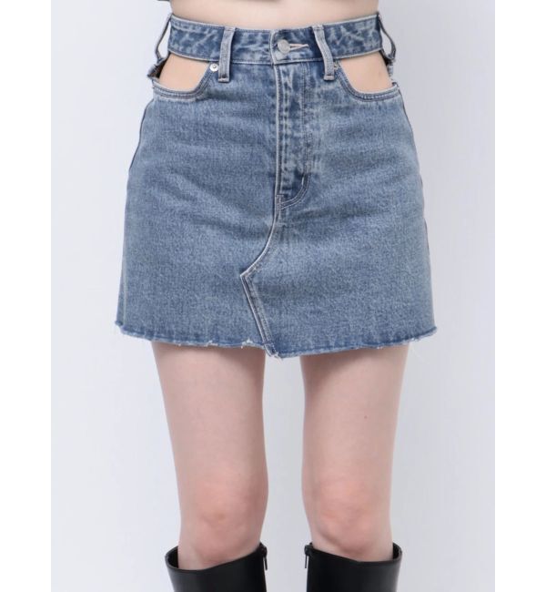 EVRIS「ウエストオープンデニムミニスカート」|スカート|
