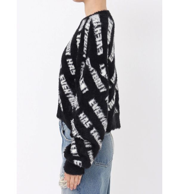 EVRIS「フェザーロゴジャガードニットトップス」|ニット・セーター|