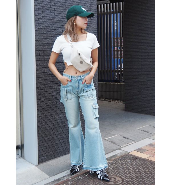 EVRIS「サイドチェーンショートトップス」|Tシャツ・カットソー|