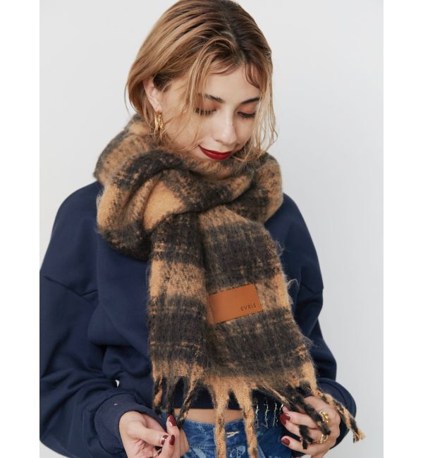 EVRIS「ソフトシャギーマフラー」|マフラー|ブラウン