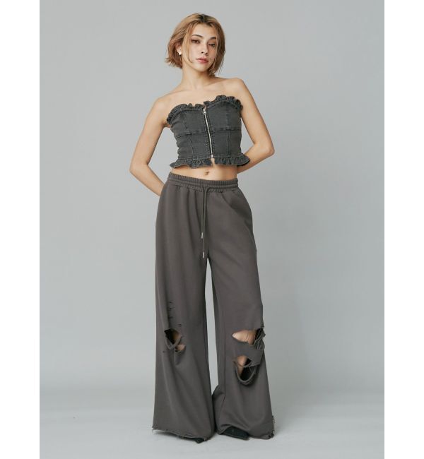 EVRIS「ダメージスウェットパンツ」|その他|