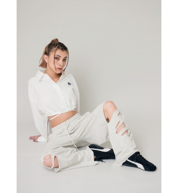 EVRIS「ダメージスウェットパンツ」|その他|