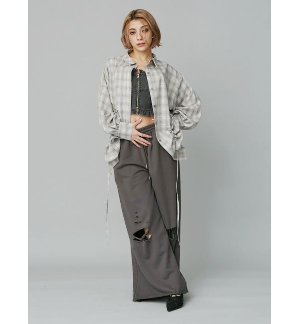 EVRIS「ダメージスウェットパンツ」|その他|