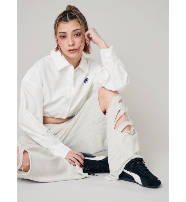 EVRIS「ダメージスウェットパンツ」|その他|