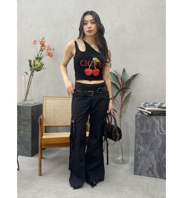 EVRIS「スタッズモチーフワイドベルト」|ベルト|