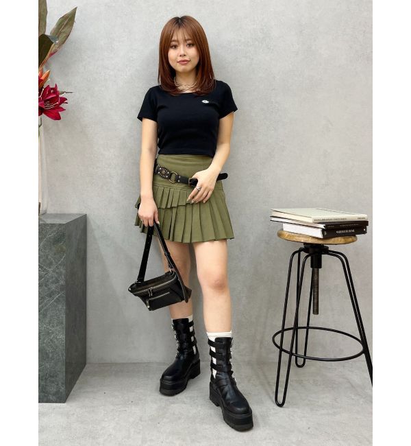 EVRIS「スタッズモチーフワイドベルト」|ベルト|