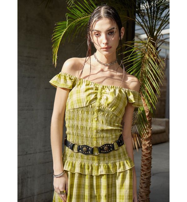 EVRIS「スタッズモチーフワイドベルト」|ベルト|