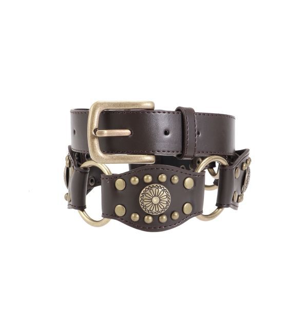 EVRIS「スタッズモチーフワイドベルト」|ベルト|