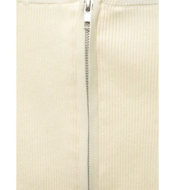 EVRIS「フロントジップオフショルニットトップス」|ニット・セーター|