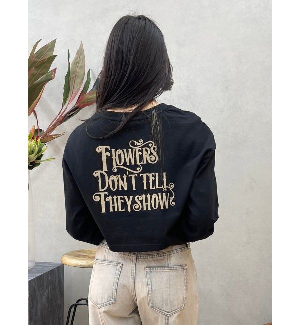 EVRIS「クロップドグラフィックロンT」|Tシャツ・カットソー|