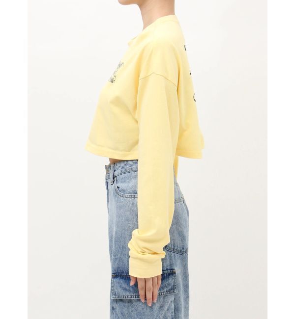 EVRIS「クロップドグラフィックロンT」|Tシャツ・カットソー|