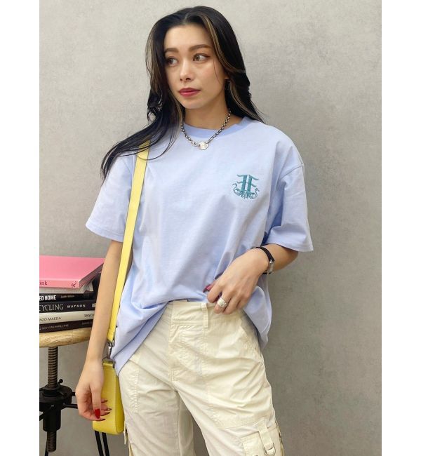 EVRIS「E emblemカラーTシャツ」|Tシャツ・カットソー|