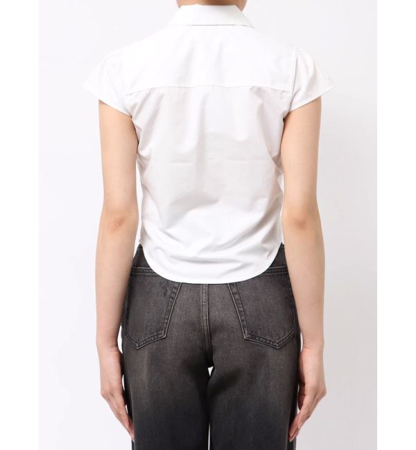EVRIS「フロントジップシャーリングクロップドシャツ」|シャツ・ブラウス|