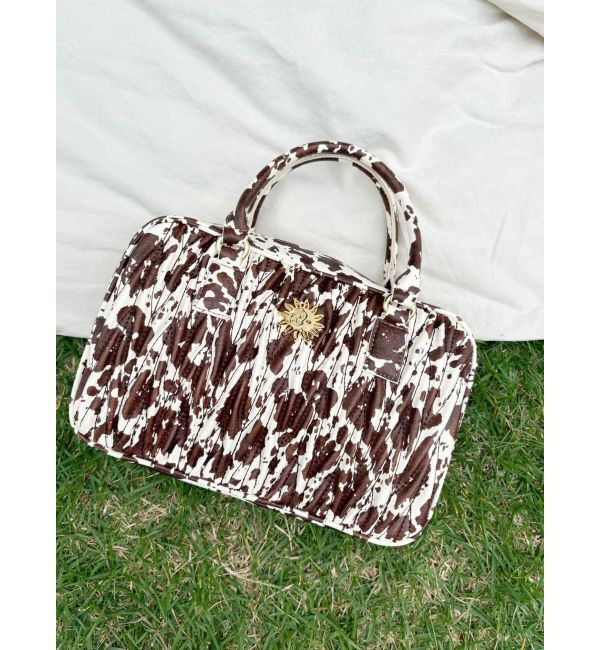 EVRIS「ワイドスクエアハンドBAG」|ハンドバッグ|ミックス