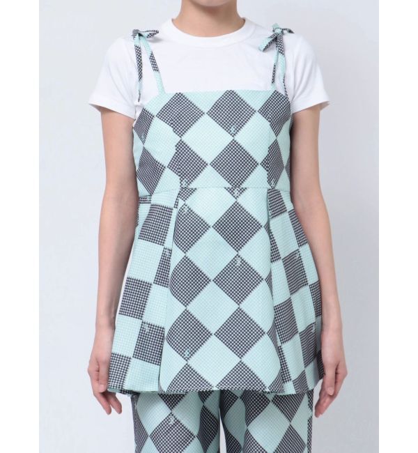 jouetie「ギンガムパターンキャミチュニック【セットアップ対応】」|キャミソール|