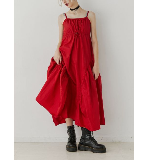 jouetie「ギャザーキャミワンピース」|ワンピース|レッド