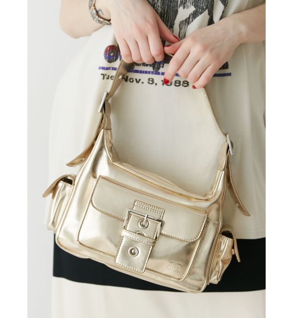 jouetie「メニーポケットハンドBAG」|ショルダー・メッセンジャー|ゴールド