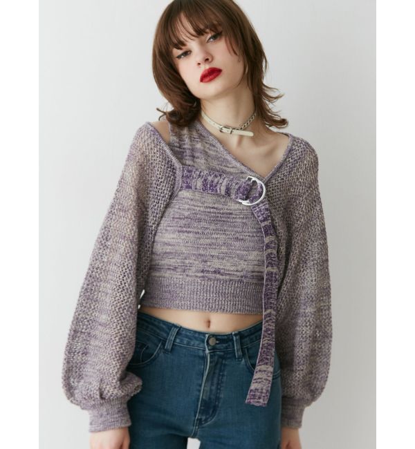 jouetie「メッシュボレロアンサンブル」|カーディガン|