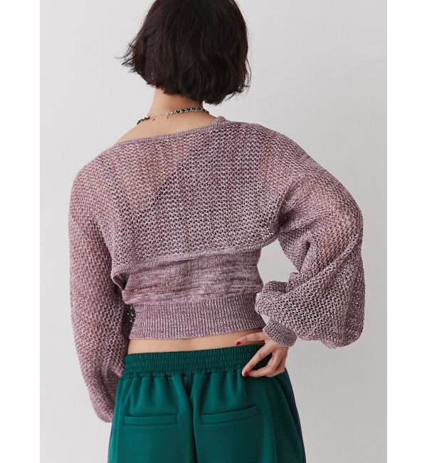 jouetie「メッシュボレロアンサンブル」|カーディガン|