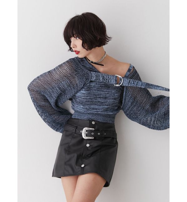 jouetie「メッシュボレロアンサンブル」|カーディガン|