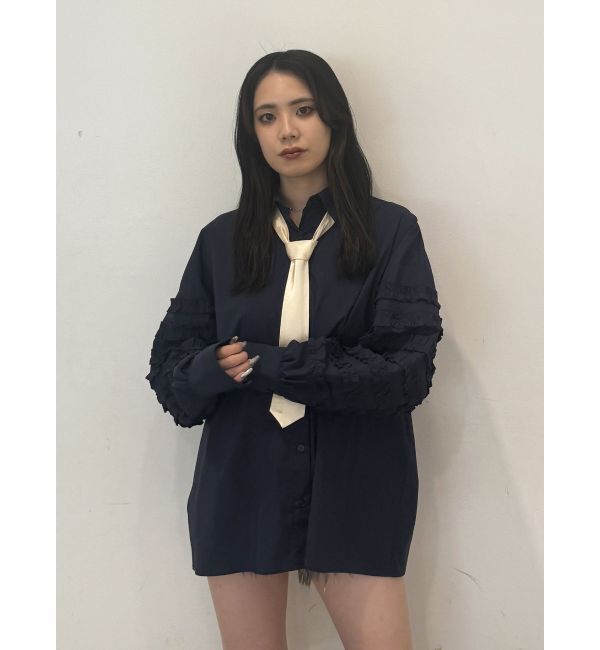 jouetie「スリーブフリルルーズタイシャツ【セットアイテム】」|シャツ・ブラウス|