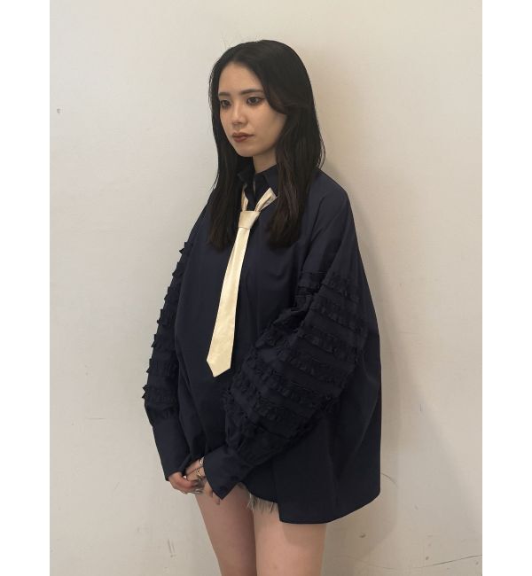 jouetie「スリーブフリルルーズタイシャツ【セットアイテム】」|シャツ・ブラウス|