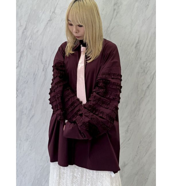 jouetie「スリーブフリルルーズタイシャツ【セットアイテム】」|シャツ・ブラウス|