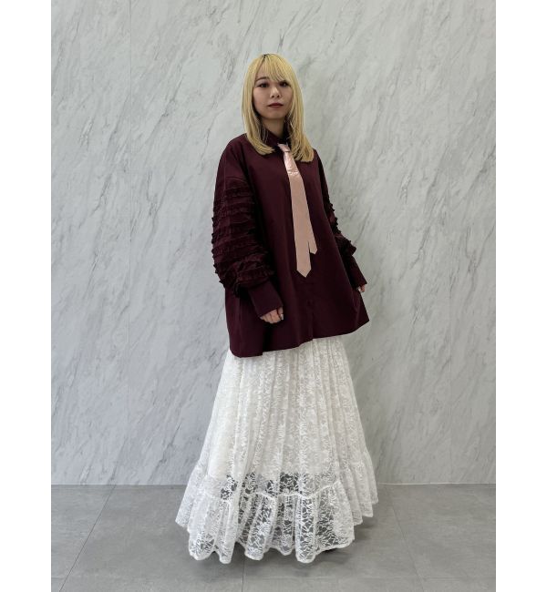 jouetie「スリーブフリルルーズタイシャツ【セットアイテム】」|シャツ・ブラウス|