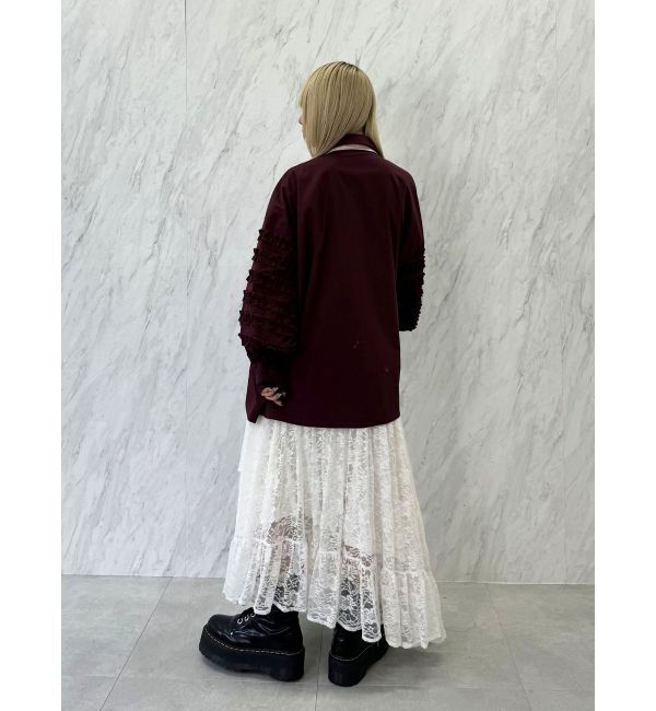 jouetie「スリーブフリルルーズタイシャツ【セットアイテム】」|シャツ・ブラウス|