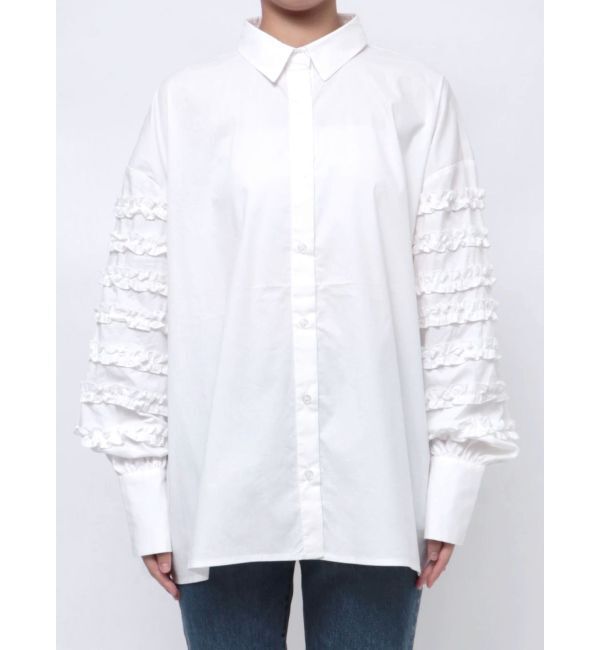 jouetie「スリーブフリルルーズタイシャツ【セットアイテム】」|シャツ・ブラウス|