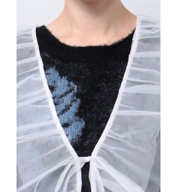 jouetie「チュールドレープフリルベスト」|シャツ・ブラウス|