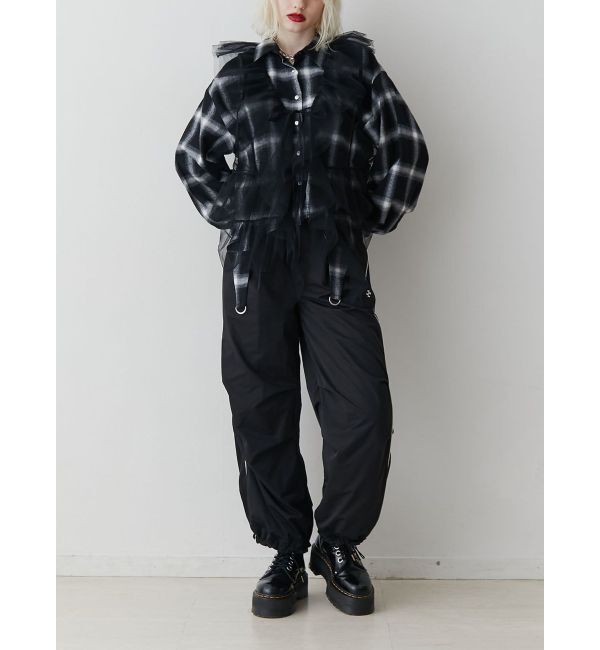 jouetie「チュールドレープフリルベスト」|シャツ・ブラウス|