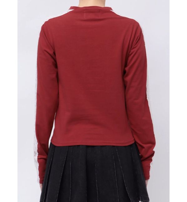 jouetie「シャイニーロゴレースライントップス」|Tシャツ・カットソー|