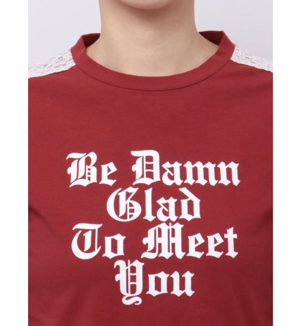 jouetie「シャイニーロゴレースライントップス」|Tシャツ・カットソー|