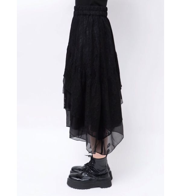 jouetie「レースアシメフリルスカート」|スカート|