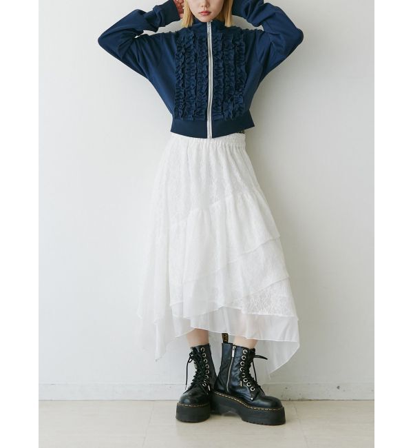 jouetie「レースアシメフリルスカート」|スカート|