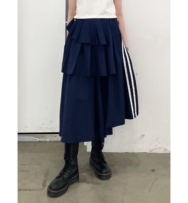jouetie「アシメラインフリルスカート」|スカート|ネイビー