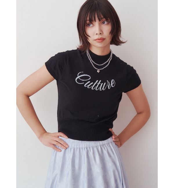 jouetie「ロゴジャガードコンパクトニット」|ニット・セーター|