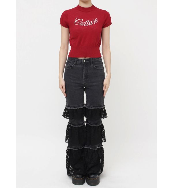 jouetie「ロゴジャガードコンパクトニット」|ニット・セーター|