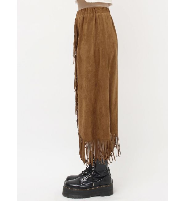 jouetie「フリンジスリットストレートスカート」|スカート|